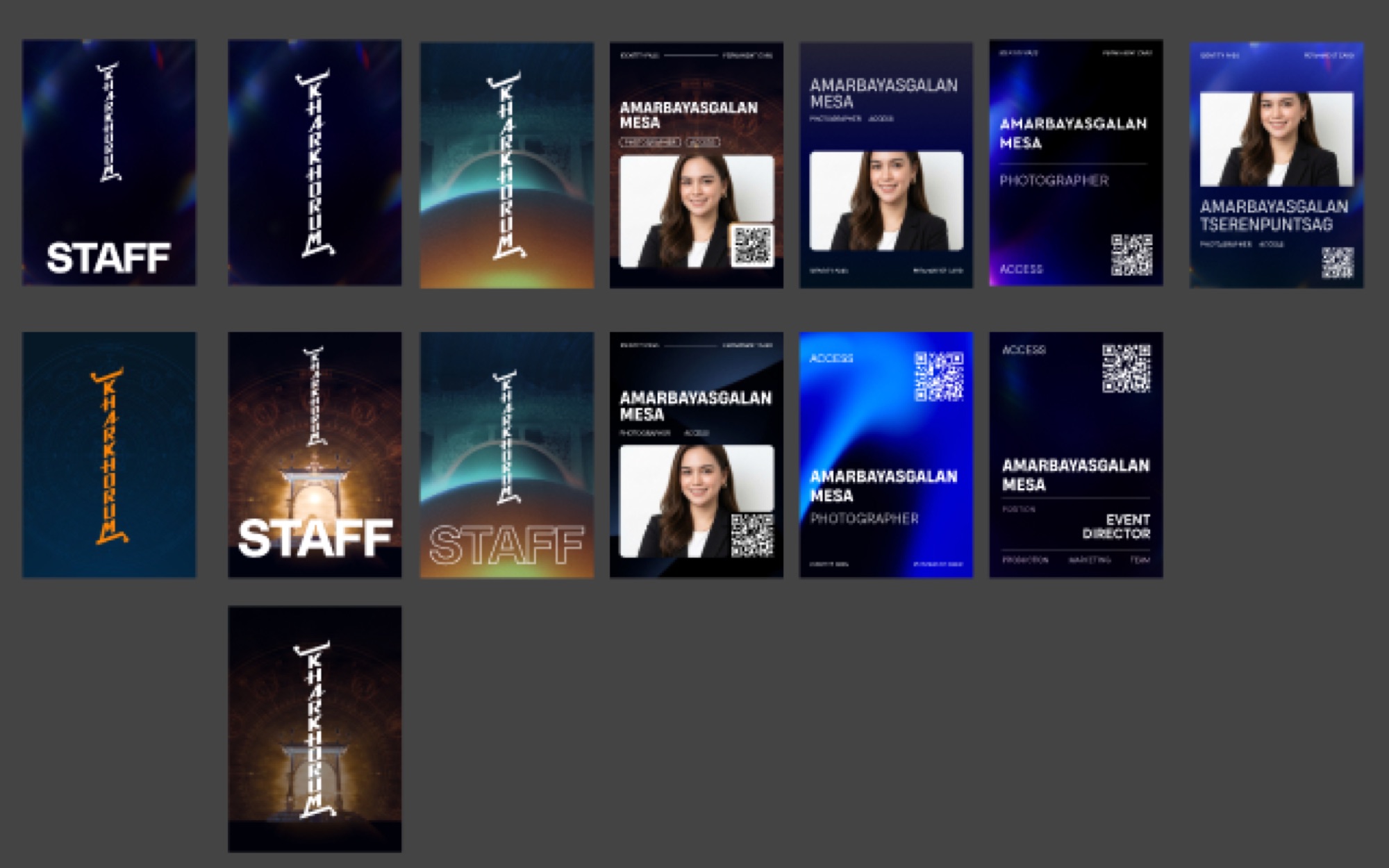 Accreditation and staff passes