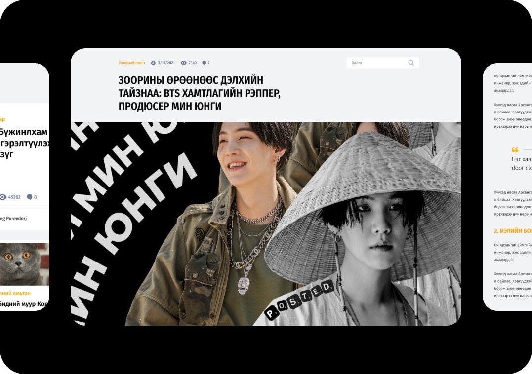Posted cover