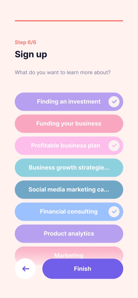 Sign-up: what do you need?